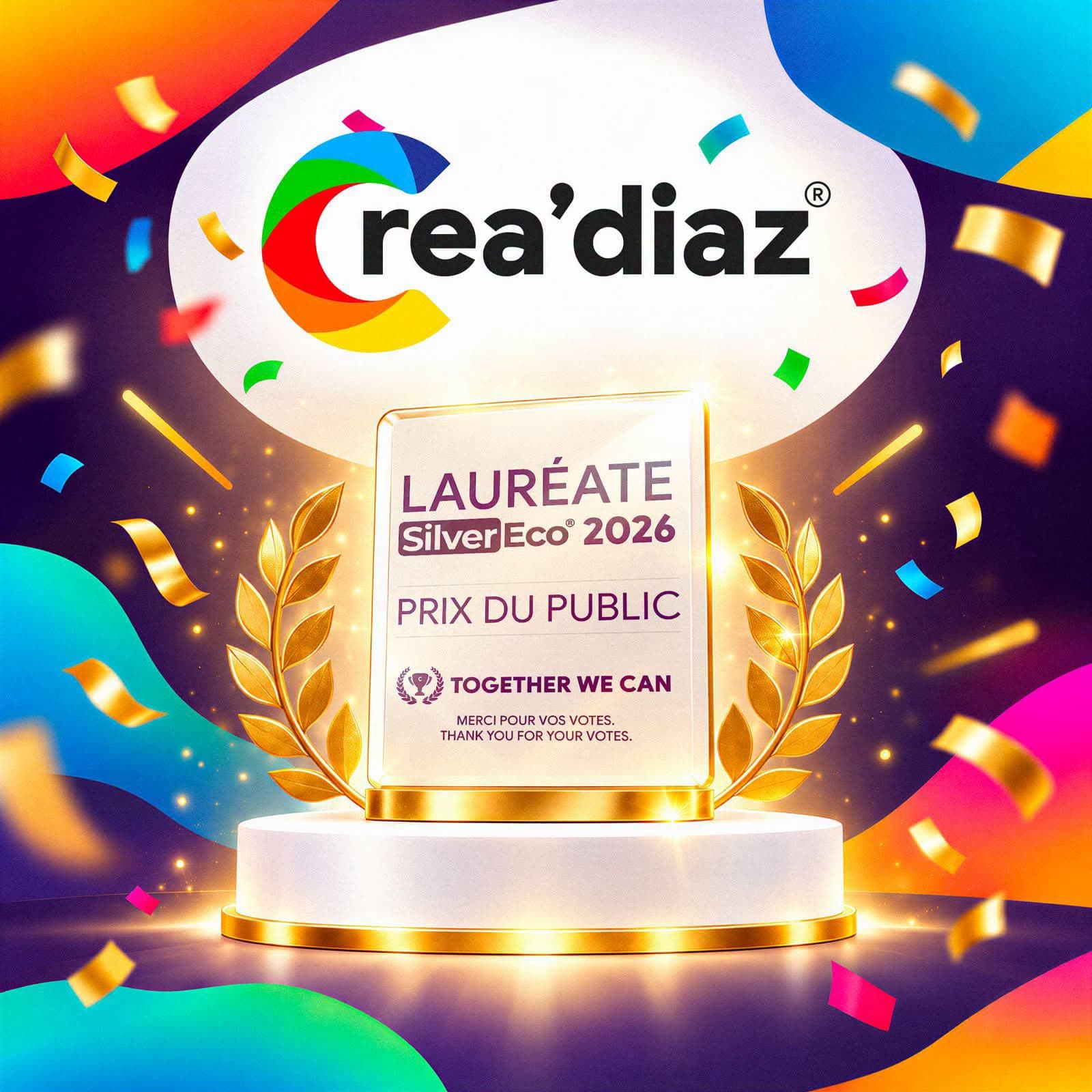 CREADIAZ®, lauréate des Trophées SilverEco® 2026, Prix du public